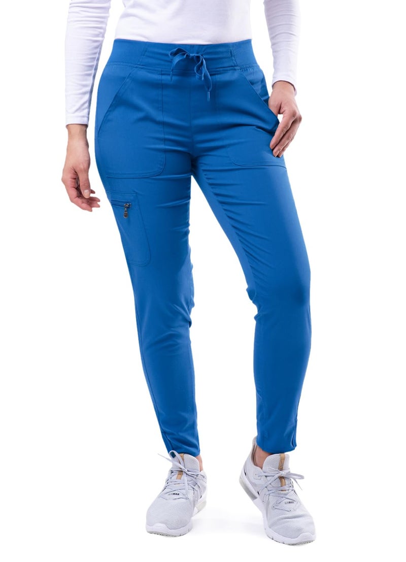 Adar Uniforms Pro Scrubs for Women, Ultimate Yoga Jogger Scrub Pants, P7104, Royal Blue, M - Image 1